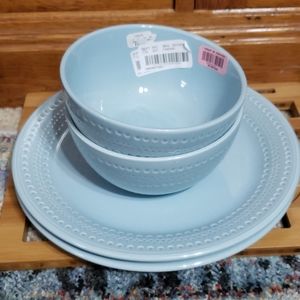 Kate spade dinner plates and bowl